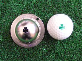 Tin Cup Golf Ball Marker   Shamrock