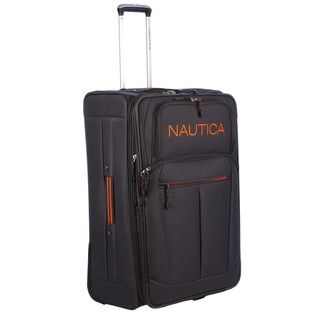 Nautica Helmsman Grey / Orange 28 inch Expandable Luggage Upright