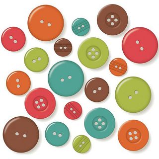 October Afternoon Campfire Buttons (Pack of 50)