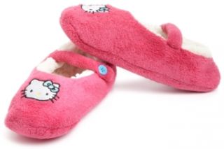 Hello Kitty Juniors Embroidered Solid Fuzzy Babba Slipper
