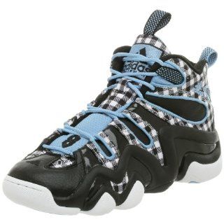 com adidas Mens Crazy 8 Basketball Shoe,White/Black/Blue,8 M Shoes