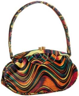 SONDRA ROBERTS NEW YORK Velvet Swirl Frame Shoulder Bag