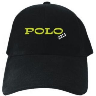 Polo GIRLS Black Baseball Cap Unisex Clothing