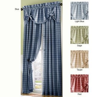Country Plaid 108 inch Curtain Panel Pair