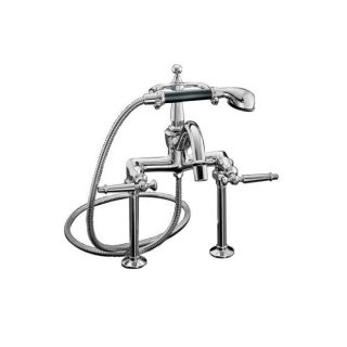 Kohler K 110 4 CP Polished Chrome Antique Bath Faucet With Handshower