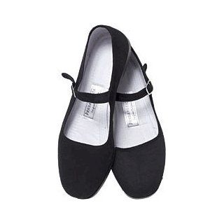 Black Cotton Mary Jane Chinese Shoes Shoes