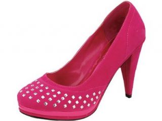 Reneeze HP101 Womens Platform High Heel Pump Shoes   Fuschia Shoes