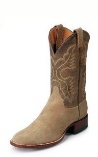 Mens George Strait Natural Suede Gruene Hall Style J6007 Shoes
