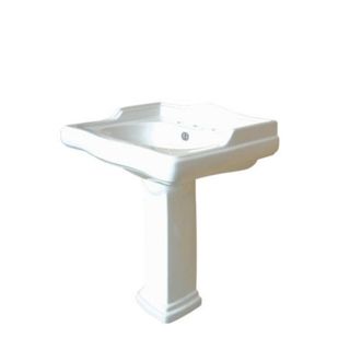 Vintage 8 inch Center Pedestal Bathroom Sink