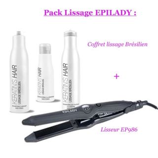 PACK LISSAGE EPILADY EP986 + EPDKERALISS   Achat / Vente PACK LISSAGE