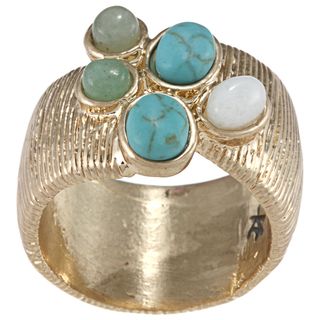 Kenneth Cole Goldtone Turquoise Ring