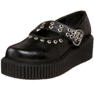  Demonia By Pleaser Womens Creeper 104 Mary Jane Flat Shoes
