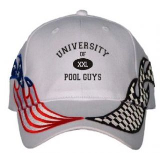 UNIVERSITY OF XXL POOL GUYS USA Flag / Checker Racing Hat