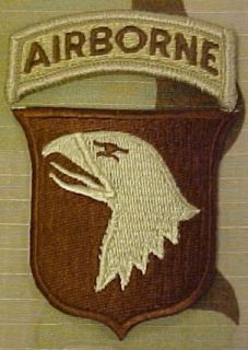 101st Airborne Division Desert Patch with Tab Clothing