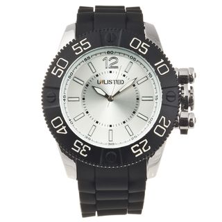 Unlisted by Kenneth Cole Mens Rubber Strap Analog Watch