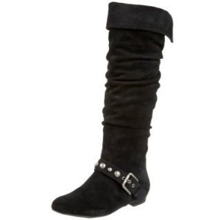 Jessica Simpson Womens Barg Flat Knee High Boot,Black,5 M US Shoes