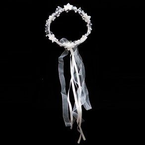 White Butterfly Tiara Clothing