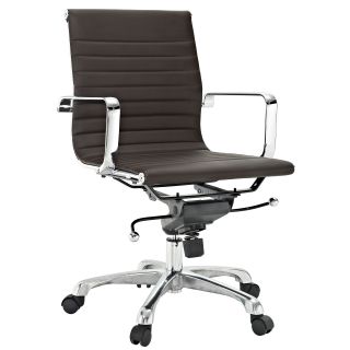 Malibu Mid back Brown Vinyl Office Chair Today $199.99