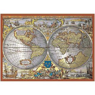 World Map Metallic 1000 pc Jigsaw Puzzle