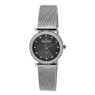 Skagen Womens 108SMM Quartz Grey Dial Stainless Steel Watch Watches