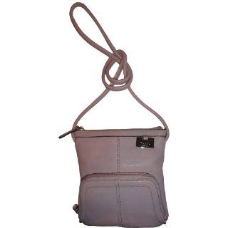 Womens Tignanello Purse Handbag Leather North/South Top Zip X body