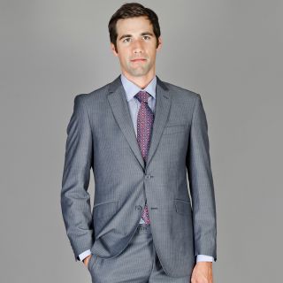 Fit Grey Stripe Wool and Silk Blend Suit Today $125.99