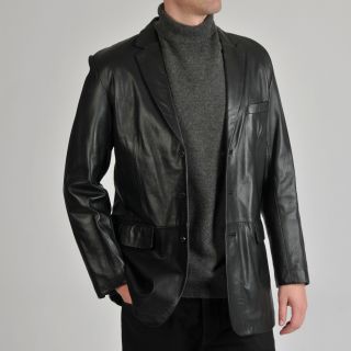 Excelled Mens Lamb Leather 3 Button Blazer Today $126.99