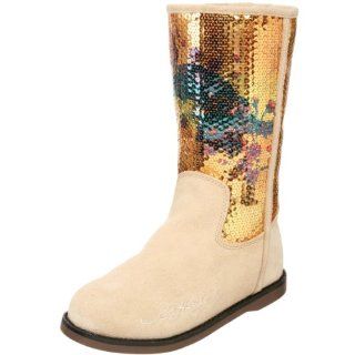Ed Hardy Sequined Iceland Boot for Women   Tan