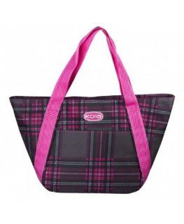 Fashion Lunch Tote, Style K5 112, Pink Plaid