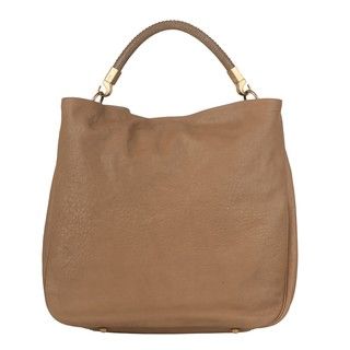 Yves Saint Laurent Large Roady Tan Leather Hobo Bag
