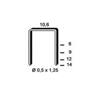 Agrafes PF 14 mm Galva   x3 000 Pièces ALSAFIX   Achat / Vente AGRAFE