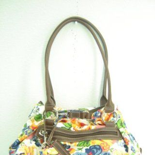 Giani Bernini Floral Convertible Tote Handbag Purse With Matching