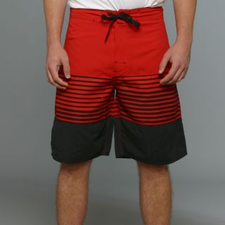 Zonal Mens Channel Boardshorts in High Risk Red