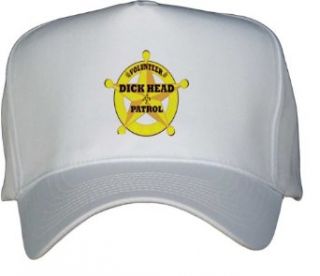 VOLUNTEER DICK HEAD PATROL White Hat / Baseball Cap