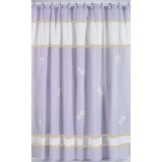 Purple Dragonfly Dreams Kids Shower Curtain
