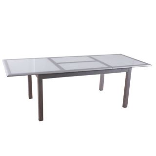 75 cm Blanche   Table rectangulaire AZUA 160/240 x 100 x 75 cm Blanche