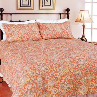 Lara Spice Paisley Full/ Queen size 3 piece Quilt Set Today $58.99 4