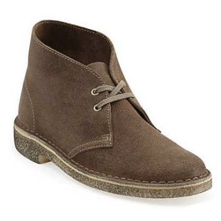 Clarks Desert Boot for Men 9.5 Taupe Suede Shoes