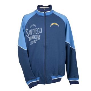 San Diego Chargers Full Zip Cotton Track Jacket Today $54.99
