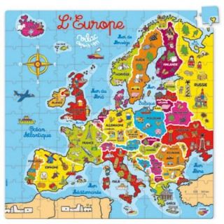144 pièces en bois   Carte dEurope   Achat / Vente PUZZLE Puzzle 144