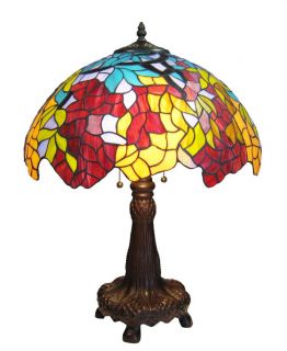 Tiffany style Bronze finish Wisteria Table Lamp