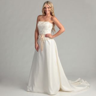 Eden Bridals Womens Ivory Strapless Bridal Dress Today $779.99 Earn
