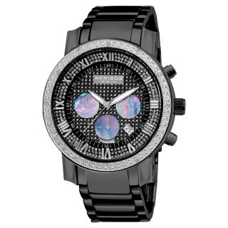 accented black chronograph bracelet watch msrp $ 725 00 today $ 138 99