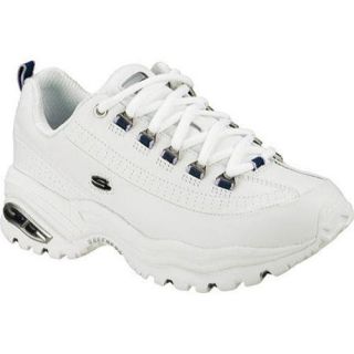 Womens Skechers Energy 3 Premium White Leather/Navy Trim (WNV) Today