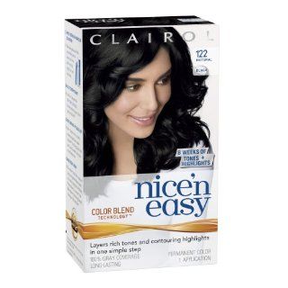 Nice n Easy Hair Color 122 Natural Black 1 Kit (Pack of 3) Beauty