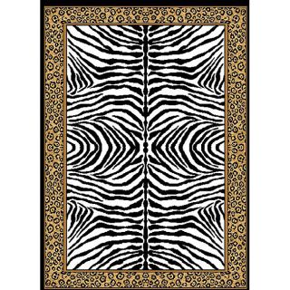 zebra border rug 7 8 x 10 7 today $ 153 79 sale $ 138 41 save 10