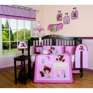 Pink Teddy Bear 13 piece Crib Bedding Set Today $114.49