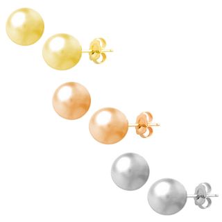 Fremada 14k Gold 6 mm Ball Earrings (White, Pink, or Yellow) Today $