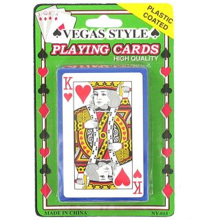 Plastic Coated Vegas Style Playing Cards (Case of 144)