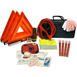 Car/Truck 67 piece Road Safety Kit in a Premium Carrying Case